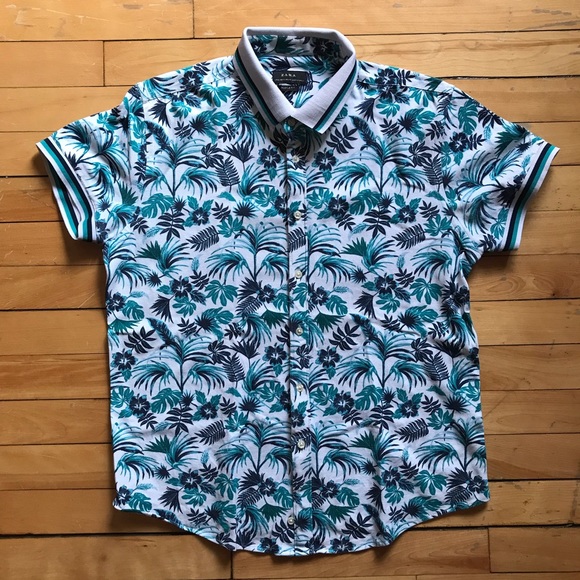 ZARA BUTTON DOWN POLO - Picture 1 of 6